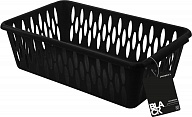 Корзинка для хранения Keeplex коллекция Black, 1,9л, прямоугольная, S, 242х145х71 (KL2011)