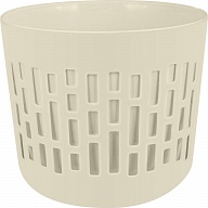 Горшок для цветов Plast Team BERGEN, со вставкой 0,7л, 0,8л, D115мм, 115х115х97 (PT4021)